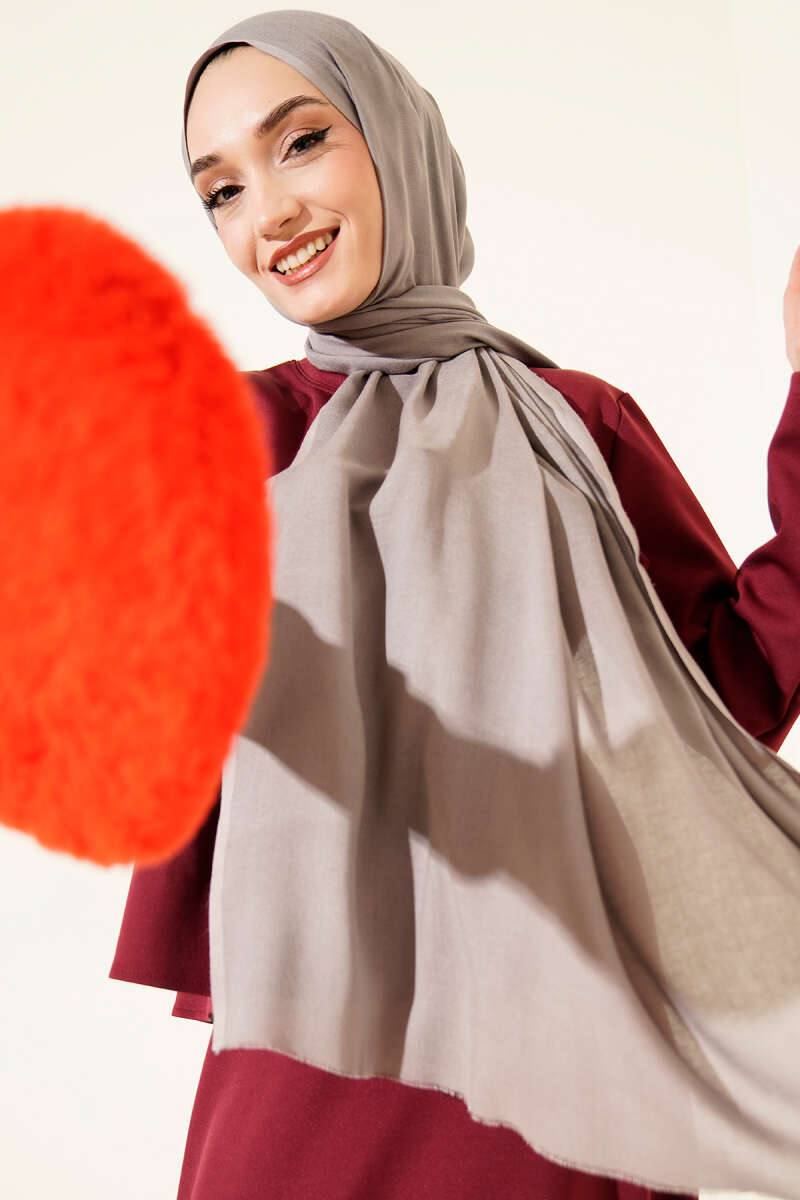 Liora Cotton Shawl - Slate Grey