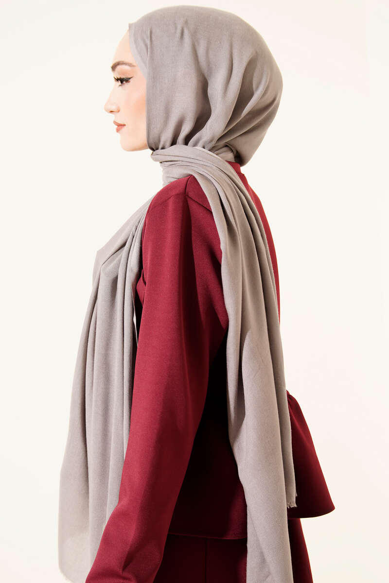 Liora Cotton Shawl - Slate Grey