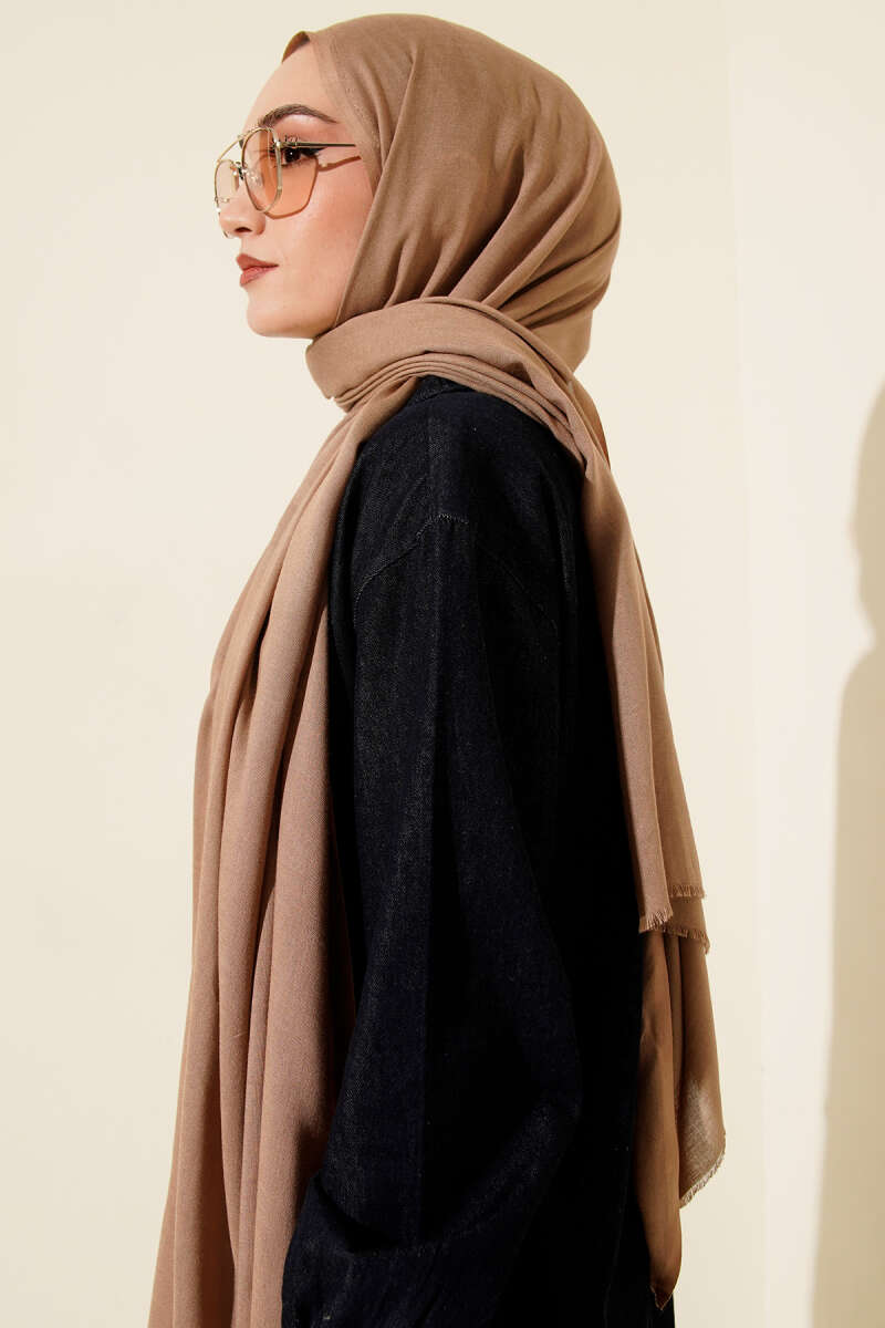 Liora Cotton Shawl - Latte