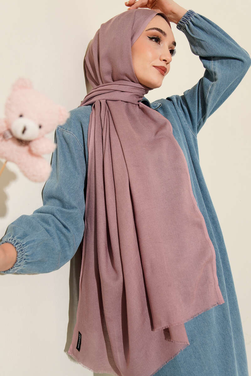 Liora Cotton Shawl - Lilac