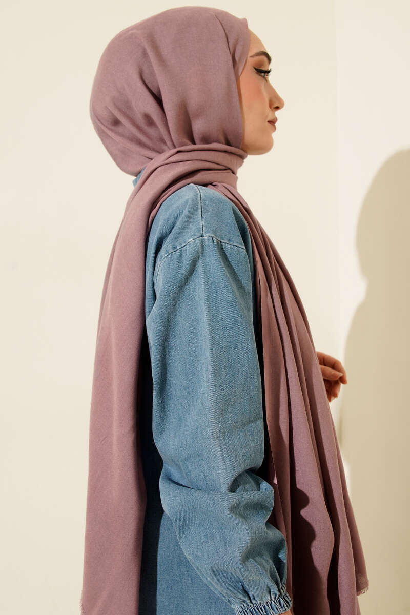 Liora Cotton Shawl - Lilac