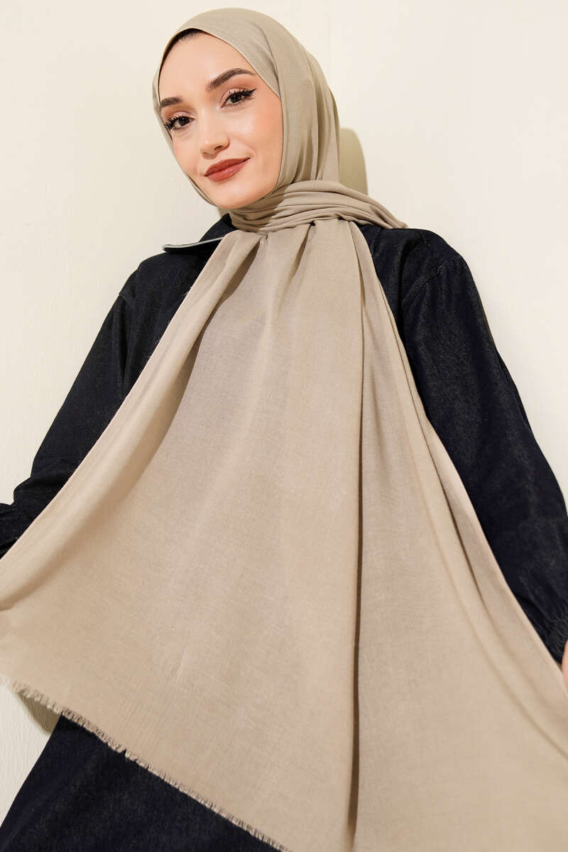 Liora Cotton Shawl - Dark Olive