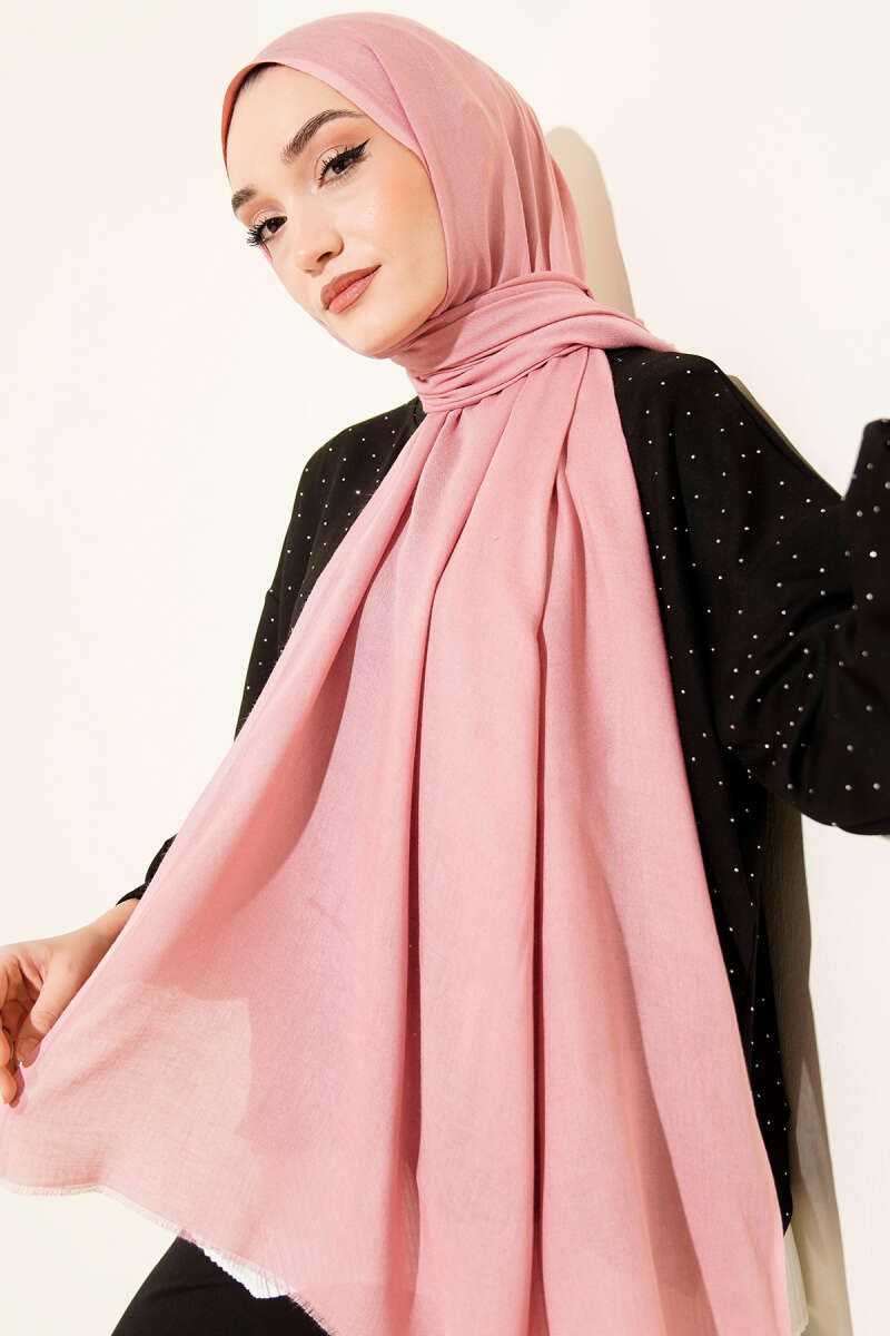 Liora Cotton Shawl - Pink