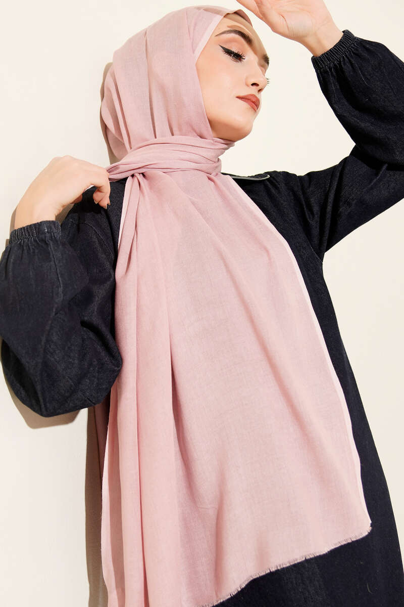Liora Cotton Shawl - Powder
