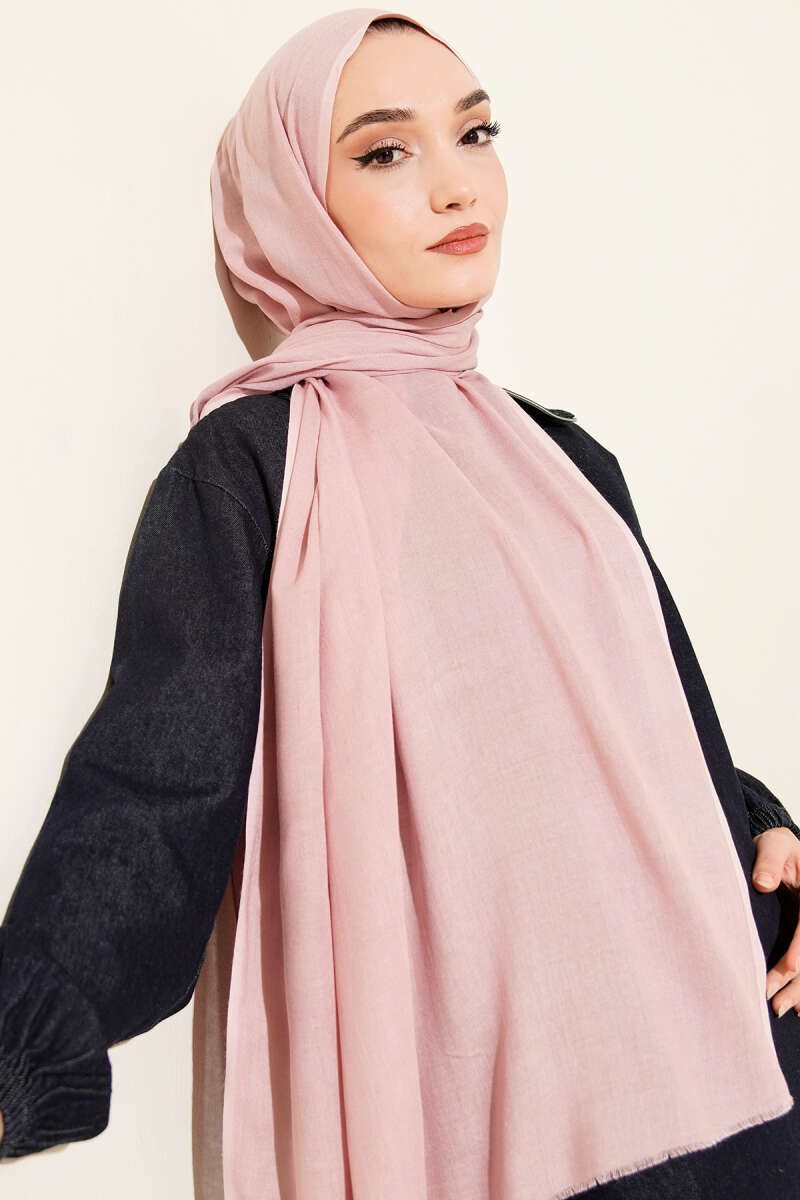Liora Cotton Shawl - Powder