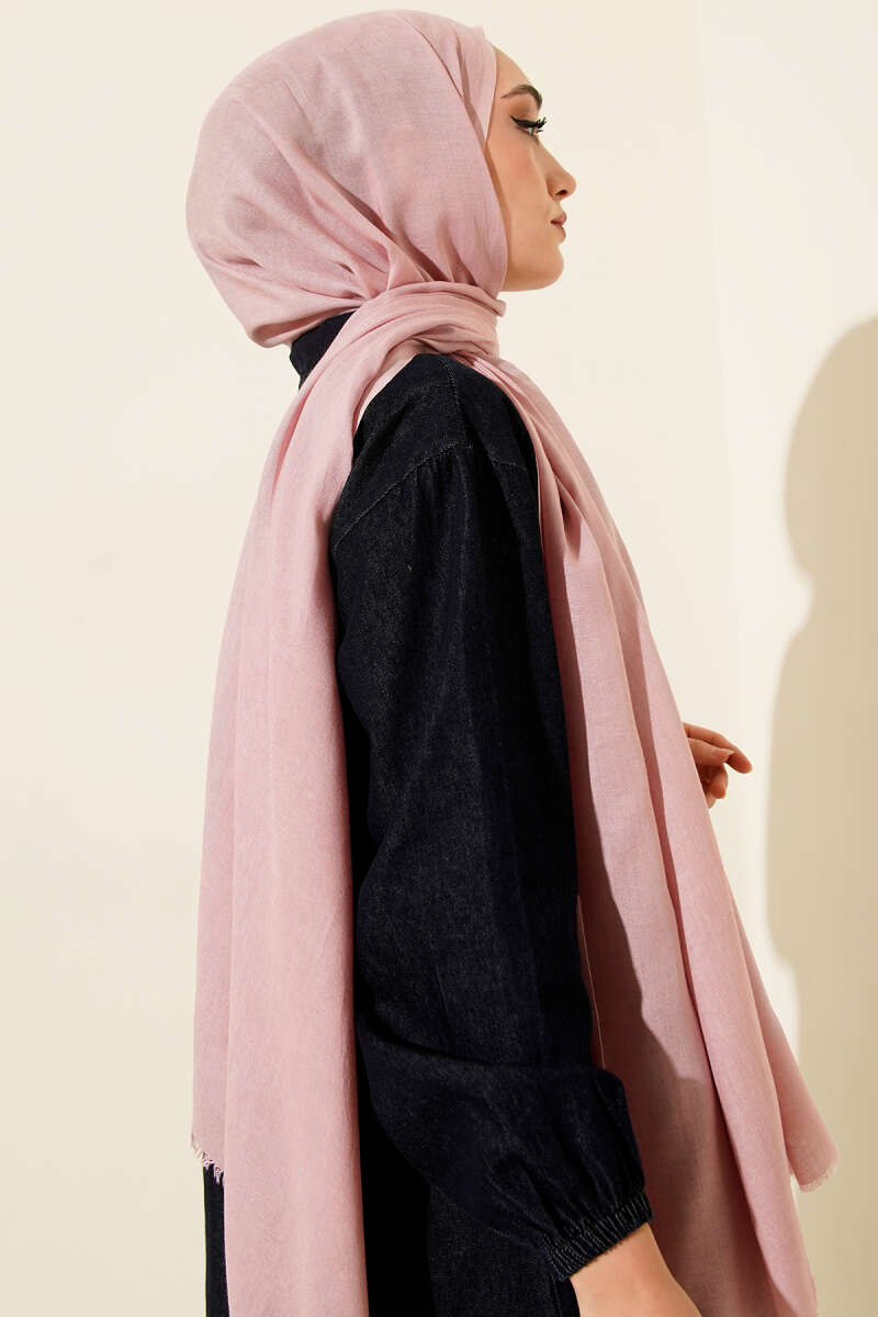 Liora Cotton Shawl - Powder