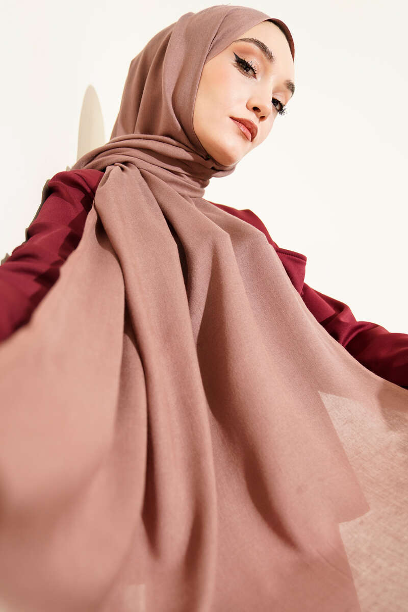 Liora Cotton Shawl - Soft Brown