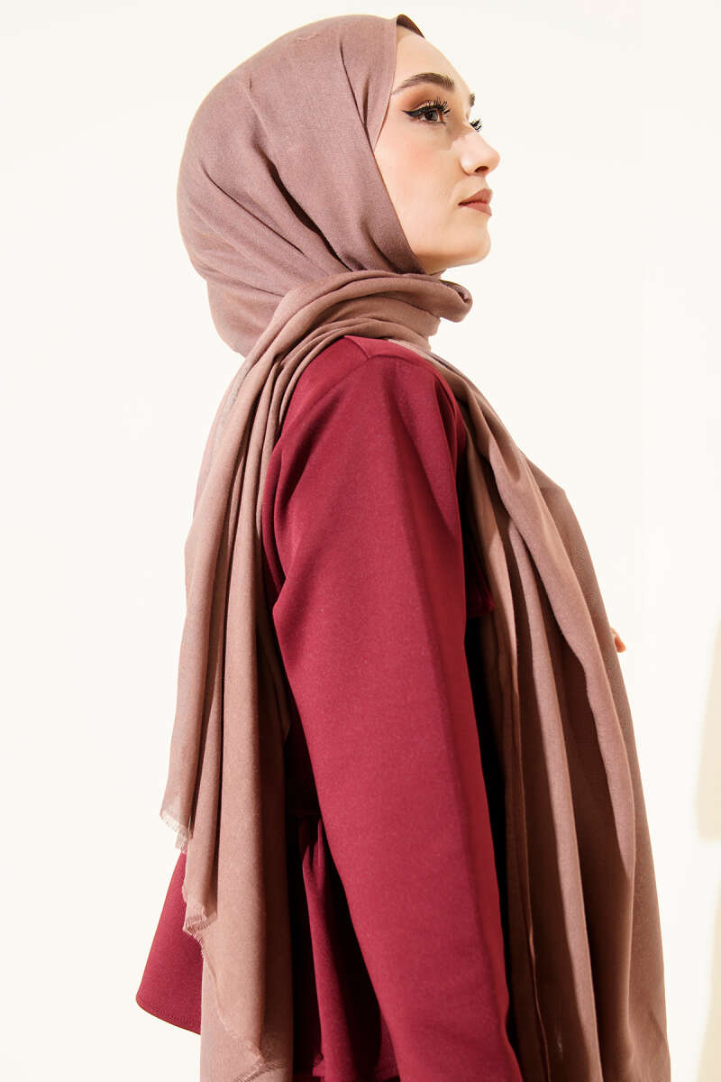 Liora Cotton Shawl - Soft Brown