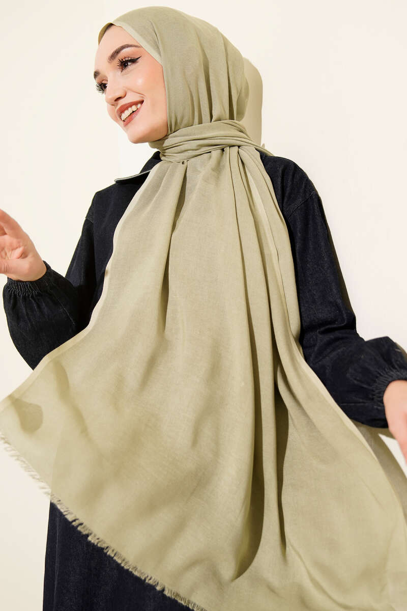Liora Cotton Shawl - Aqua Green