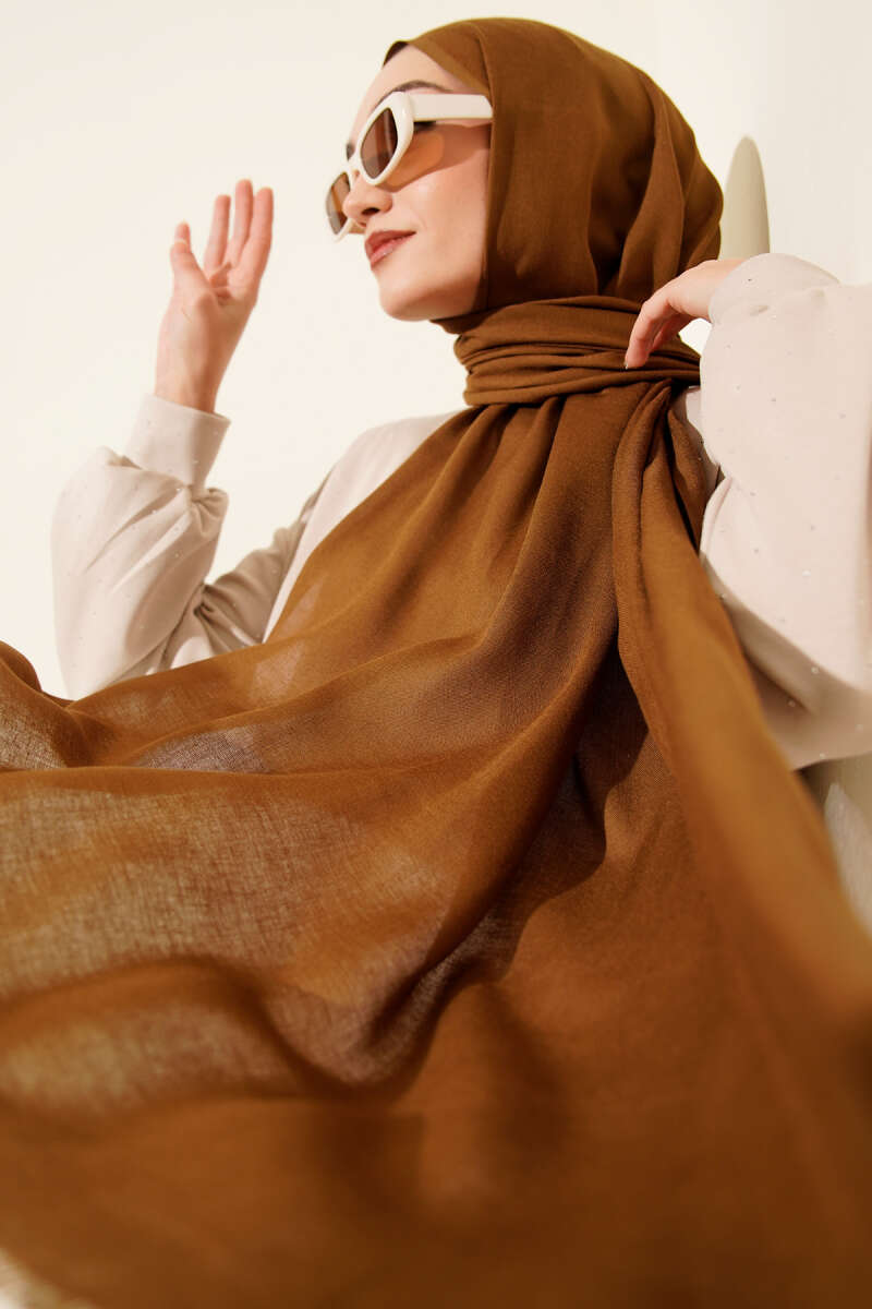 Liora Cotton Shawl - Tan