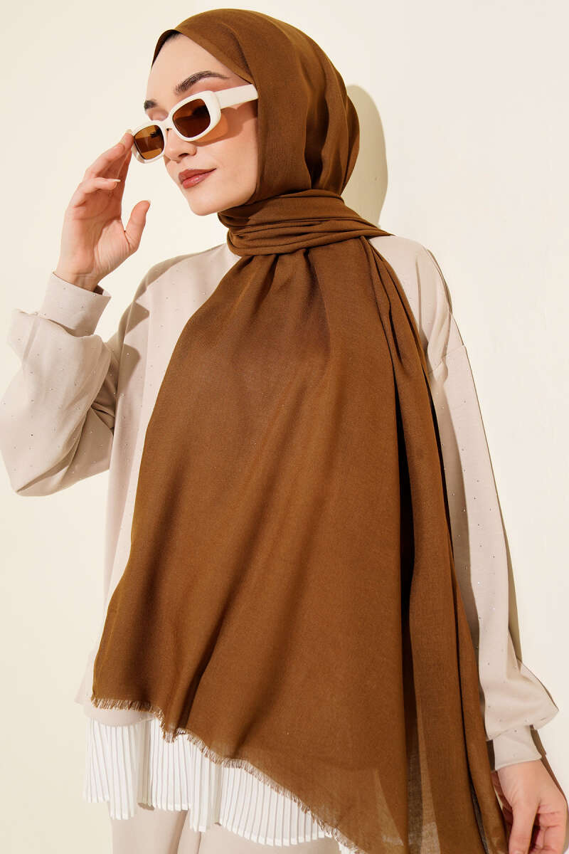 Liora Cotton Shawl - Tan