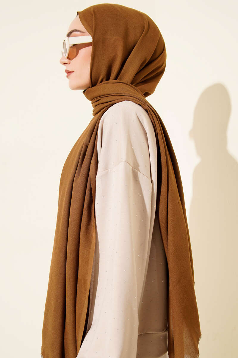 Liora Cotton Shawl - Tan