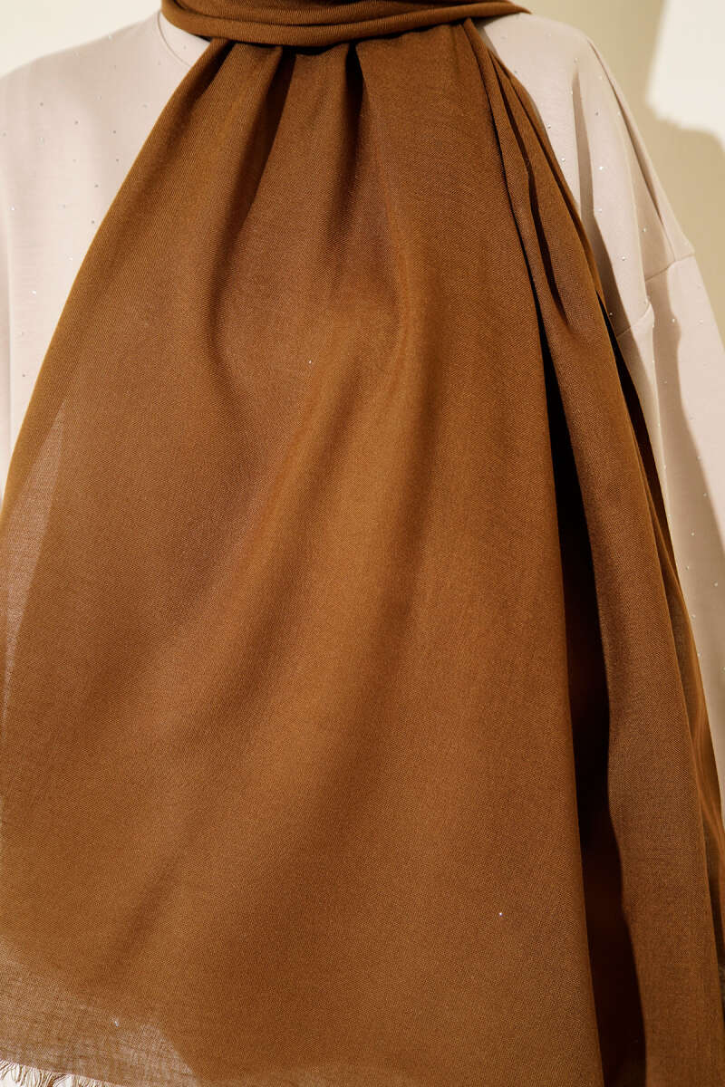 Liora Cotton Shawl - Tan