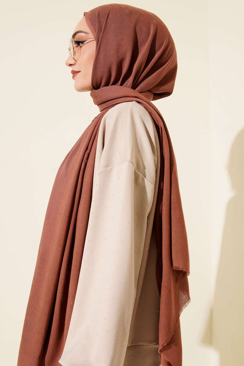Liora Cotton Shawl - Cinnamon
