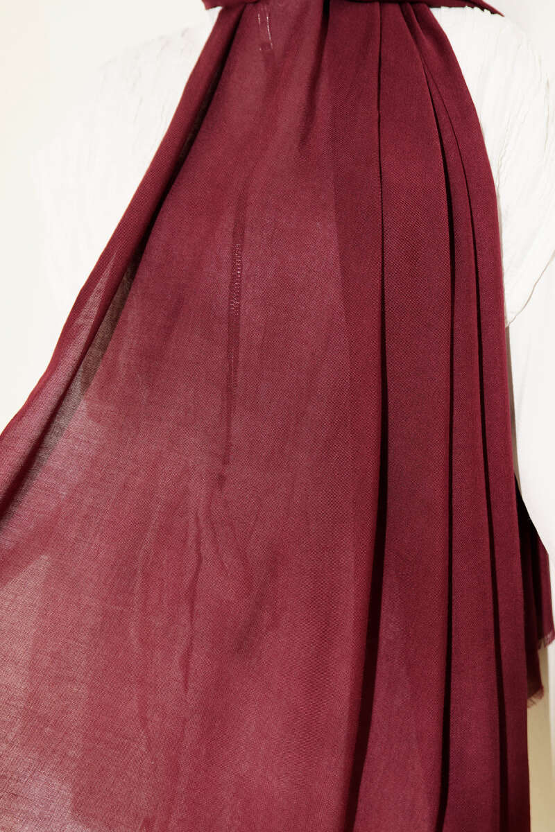 Liora Cotton Shawl - Cherry