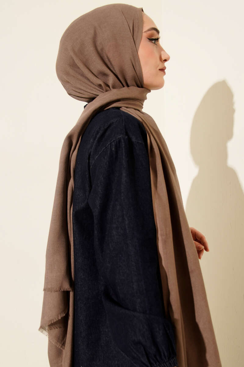 Liora Cotton Shawl - Mink