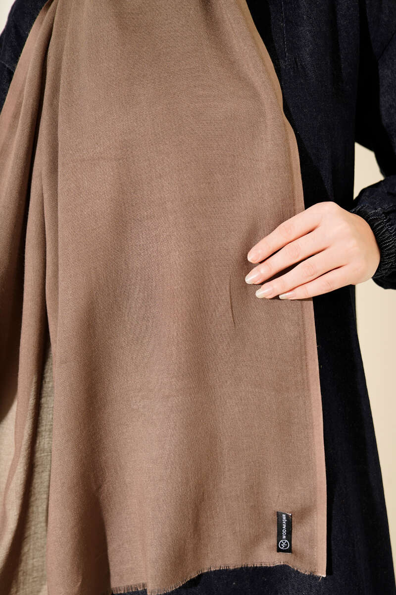 Liora Cotton Shawl - Mink