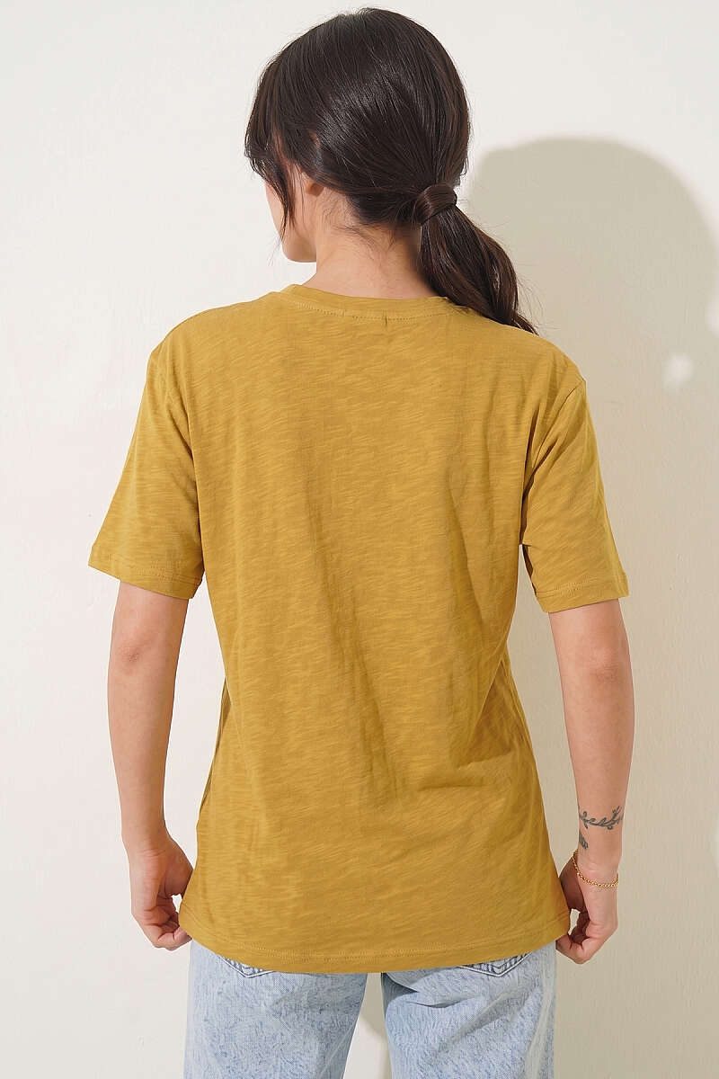 Love Print T-Shirt - Olive