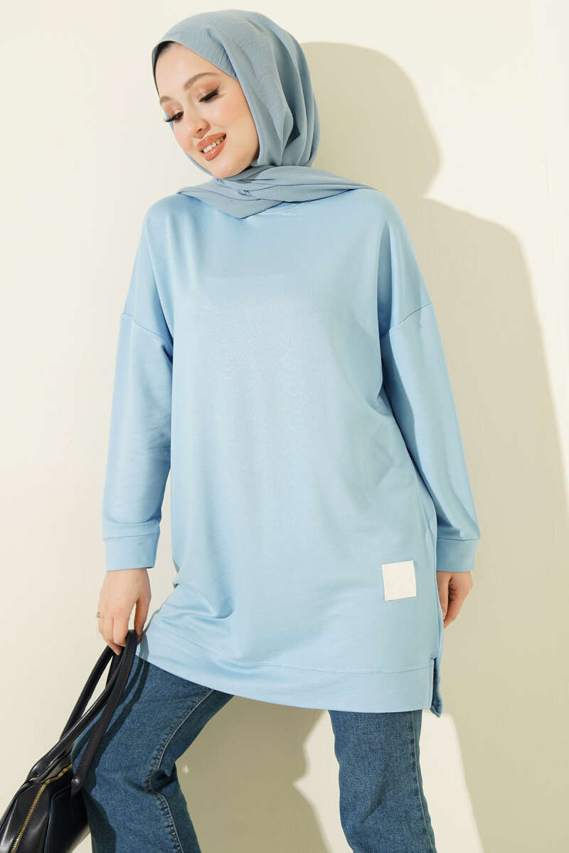 Basic Loycha Tunic with Badge - Blue