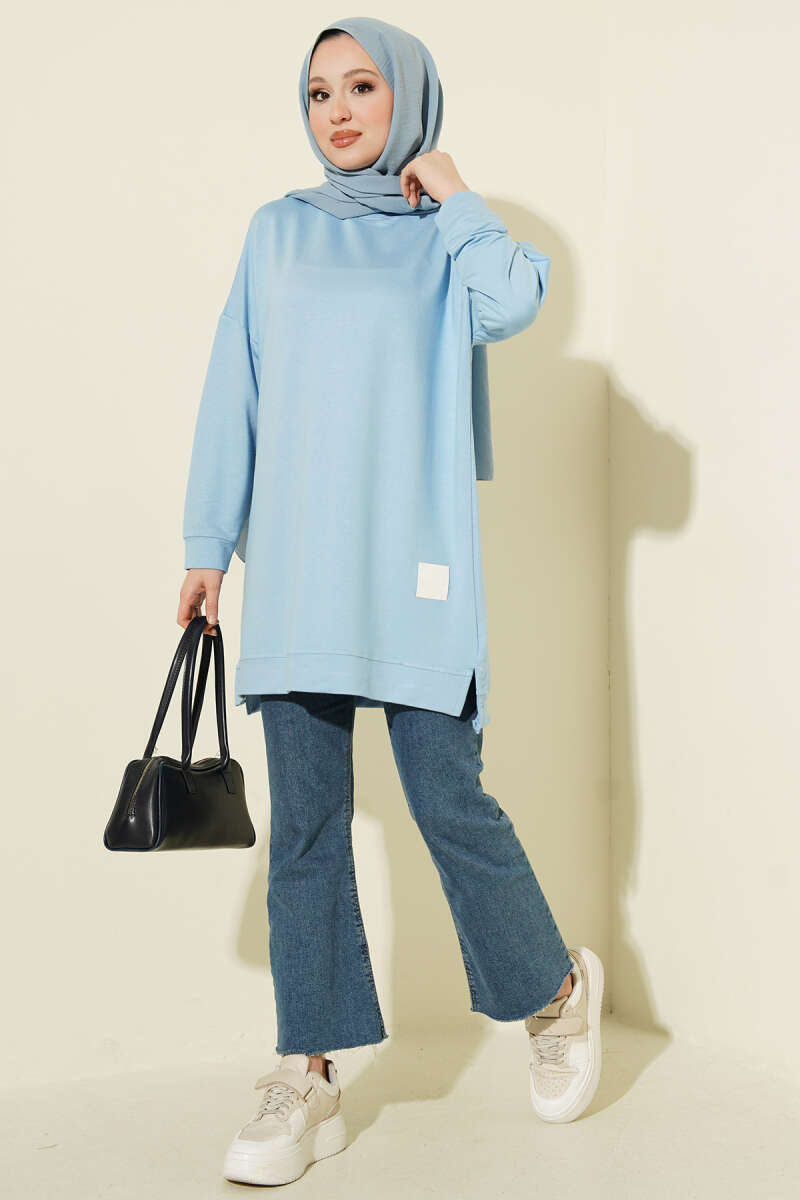 Basic Loycha Tunic with Badge - Blue