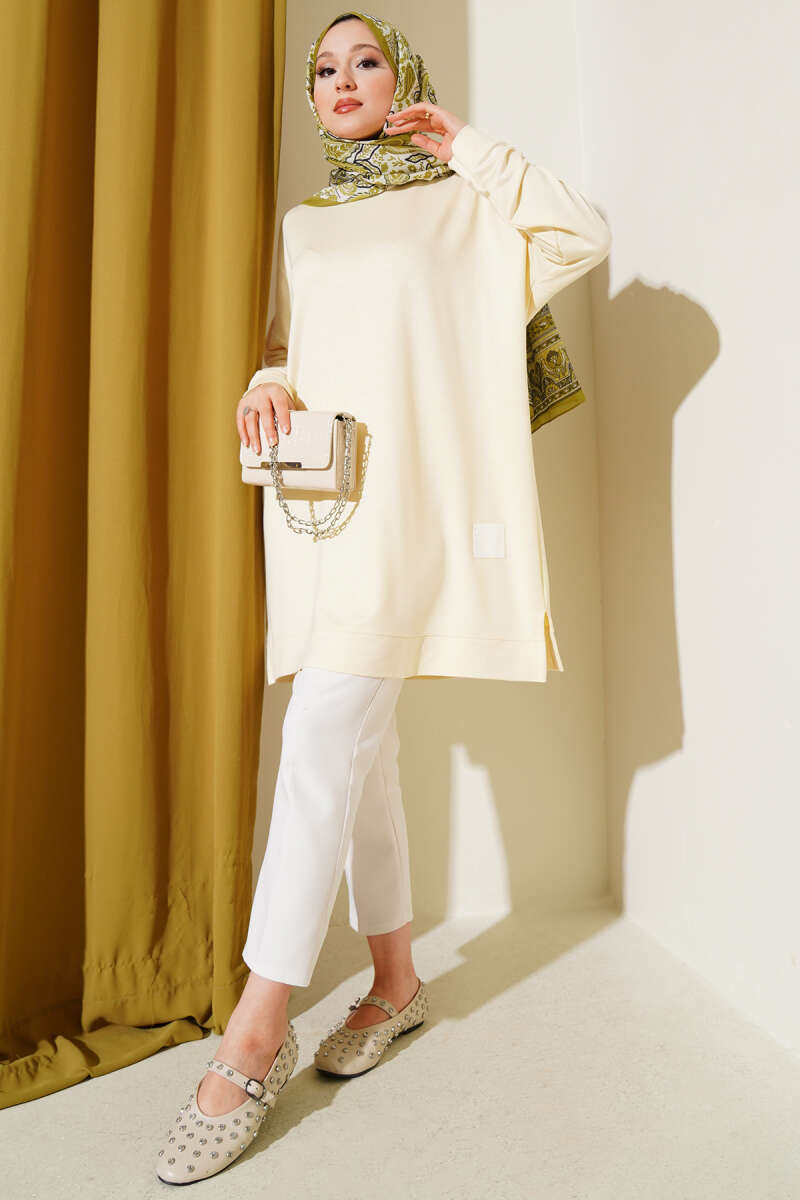 Basic Loycha Tunic with Badge - Yellow