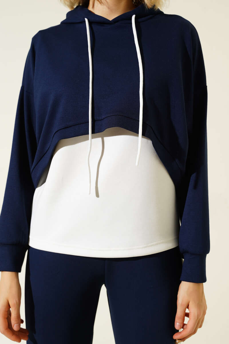 Loycha Three-Piece Set with Camisole - Navy