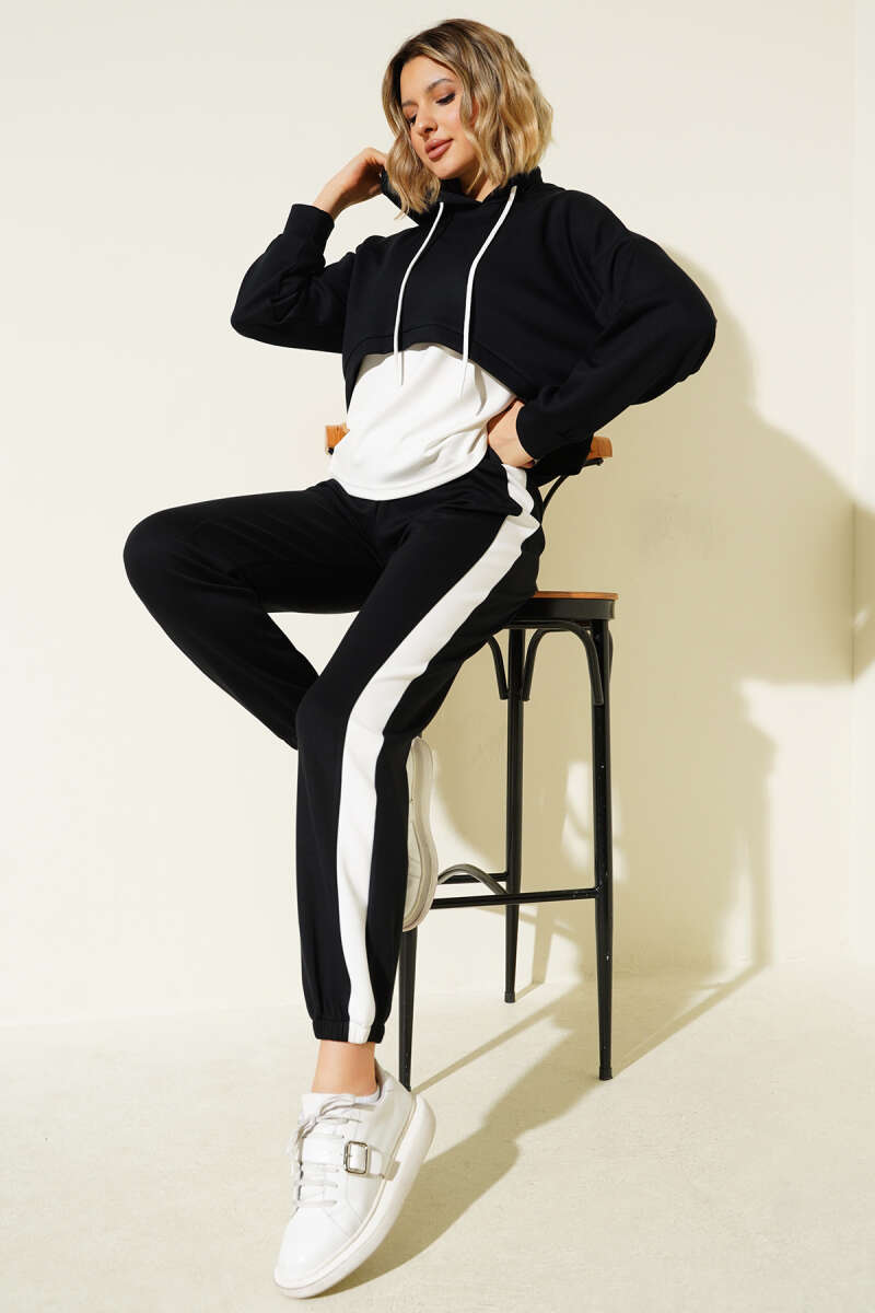 Loycha Three-Piece Set with Camisole - Black