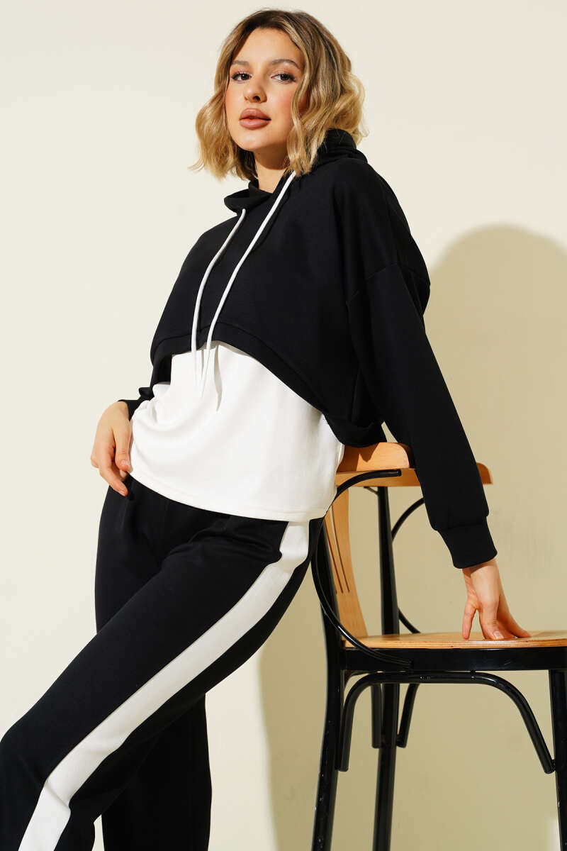 Loycha Three-Piece Set with Camisole - Black