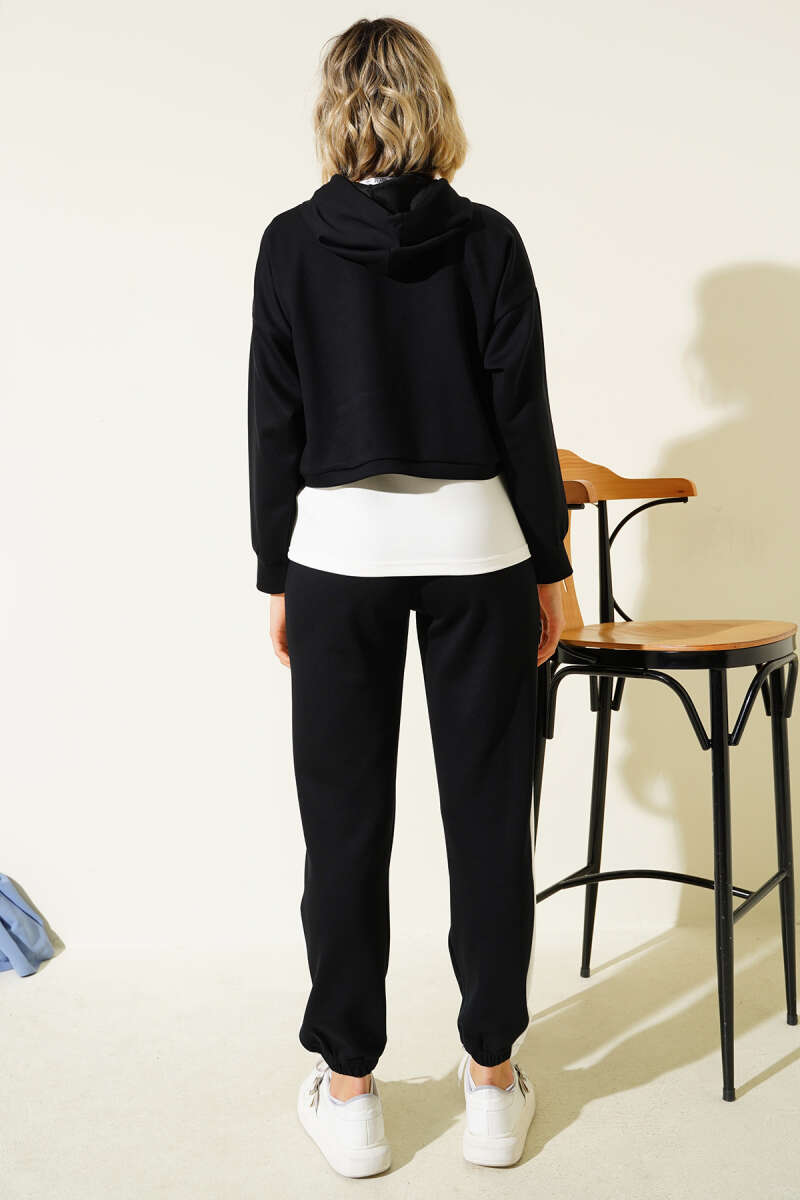 Loycha Three-Piece Set with Camisole - Black
