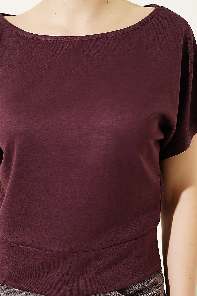 Loycha Batwing Blouse - Plum