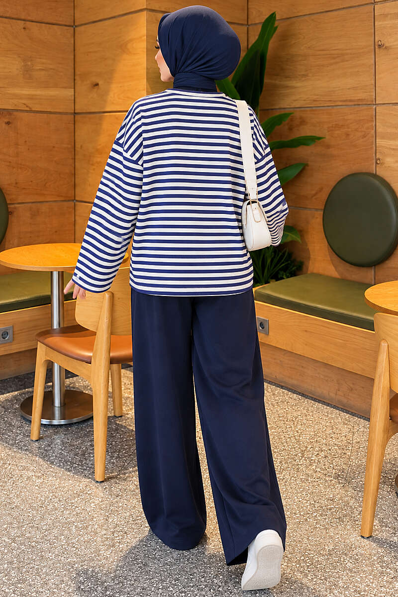 Striped Jersey Tunic - Bone