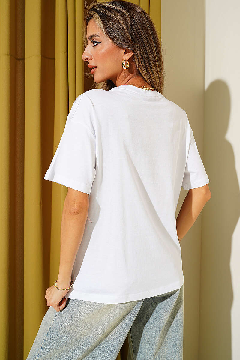 Matcha Print T-Shirt - White