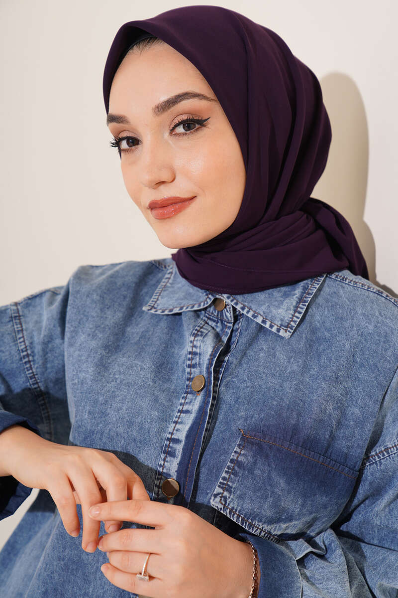 Medina Silk Scarf - Purple