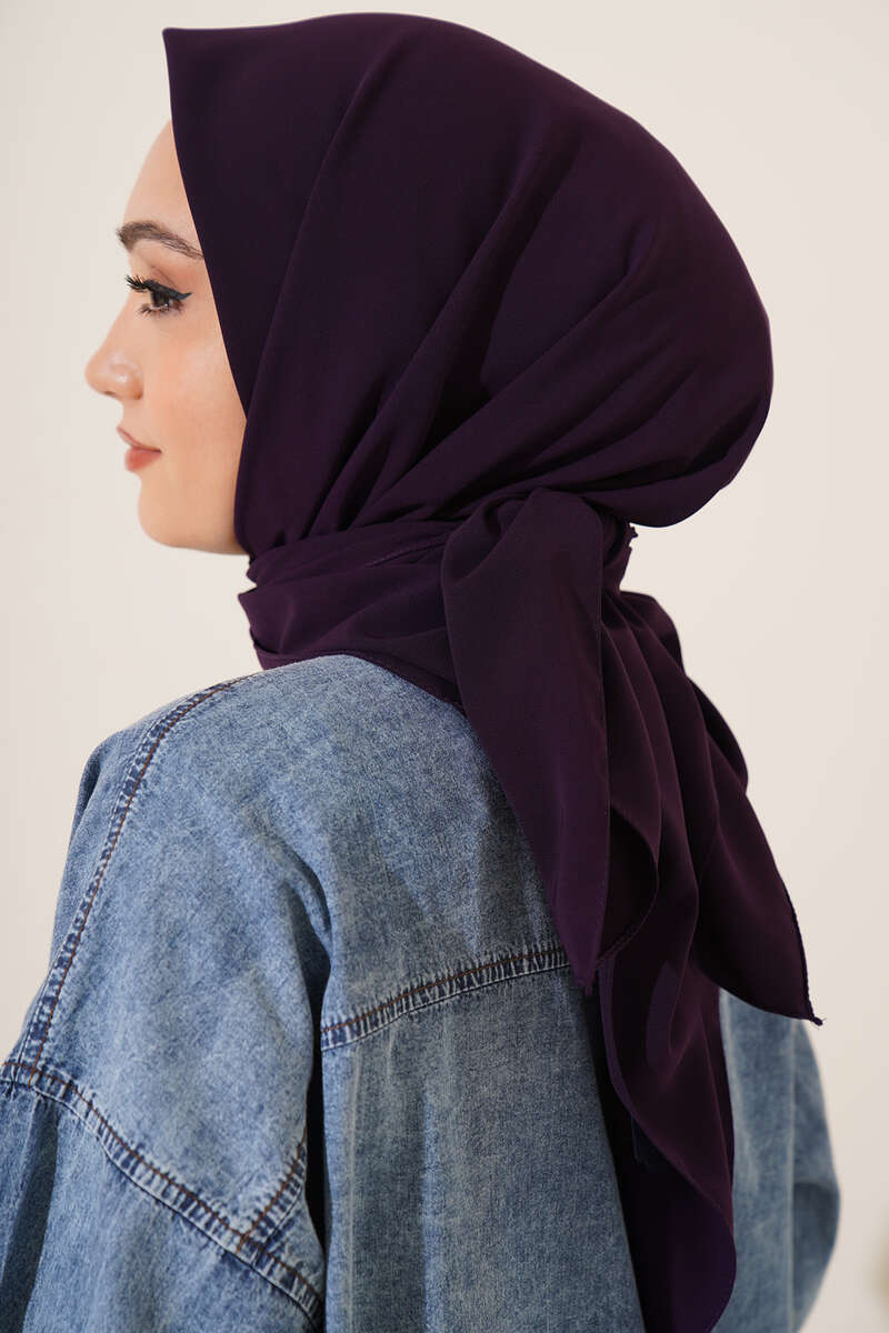 Medina Silk Scarf - Purple