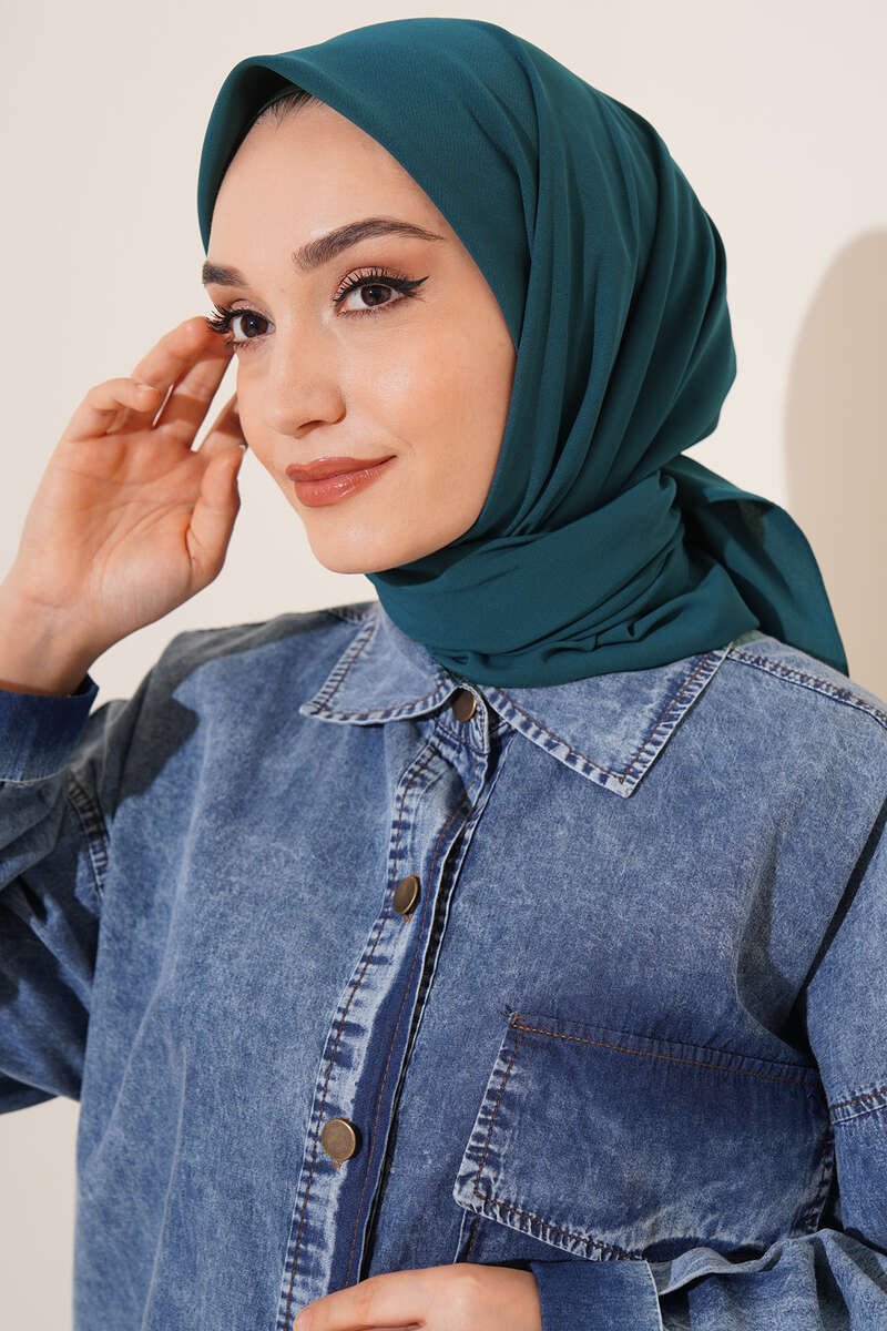 Medina Silk Scarf - Green