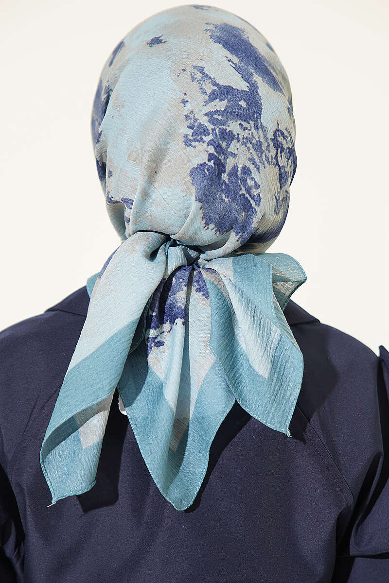 Marble Print Scarf - Mint