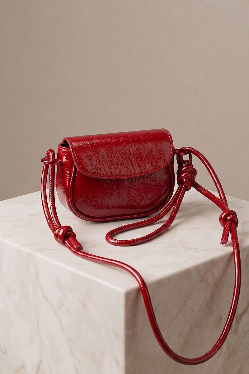 Mini Magnetic Flap Bag - Red