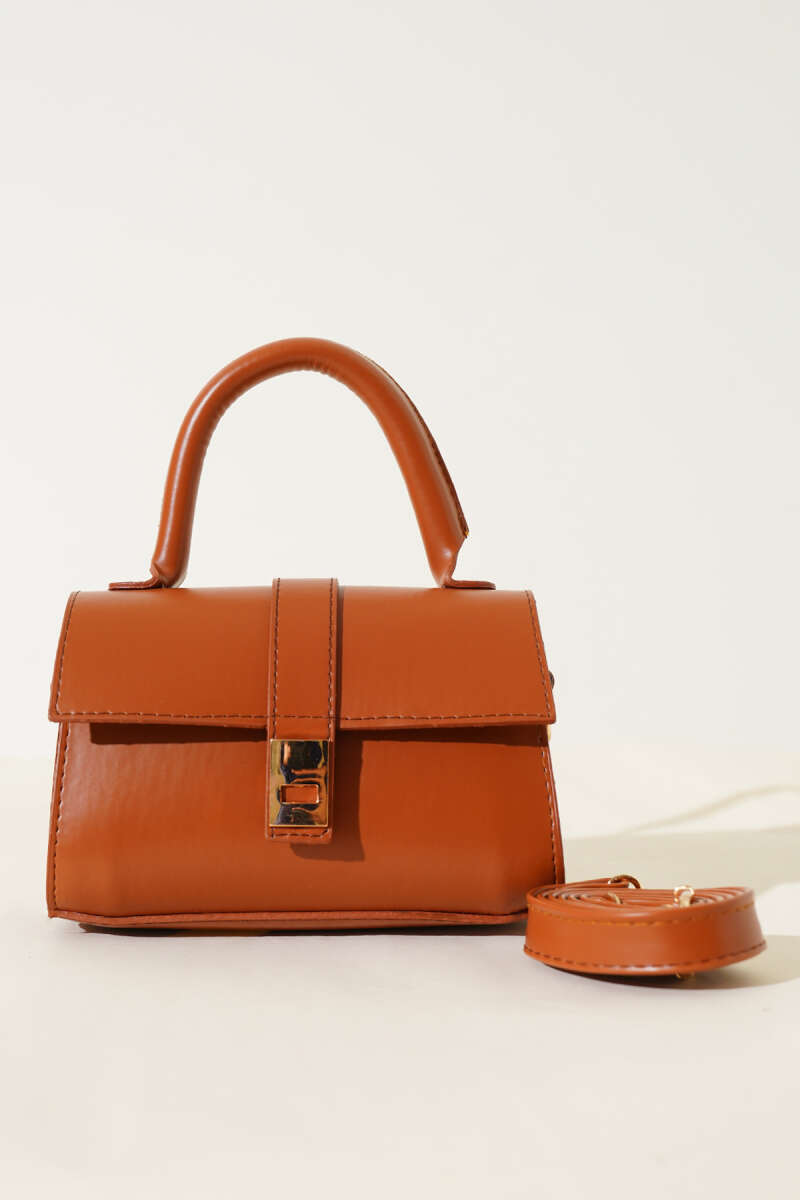 Magnetic Handbag - Tan