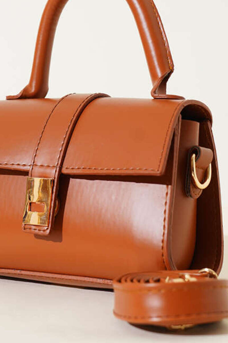 Magnetic Handbag - Tan
