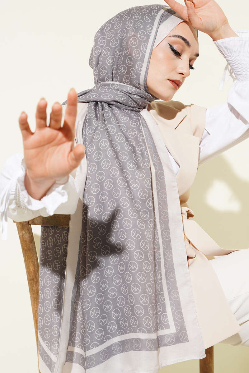 MK Print Modal Shawl - Beige