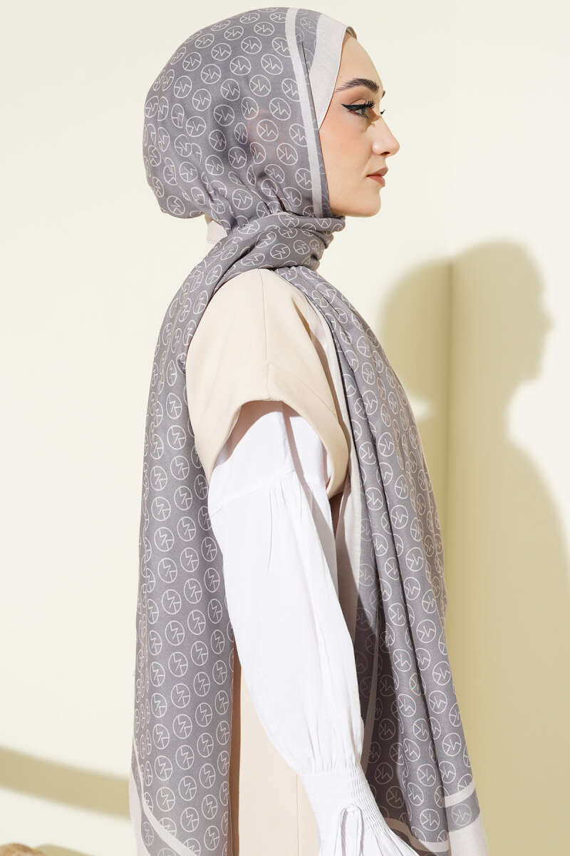 MK Print Modal Shawl - Beige