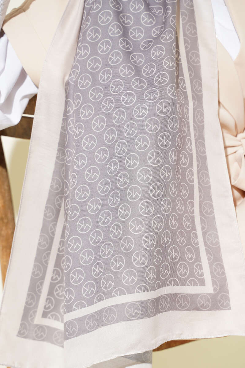 MK Print Modal Shawl - Beige