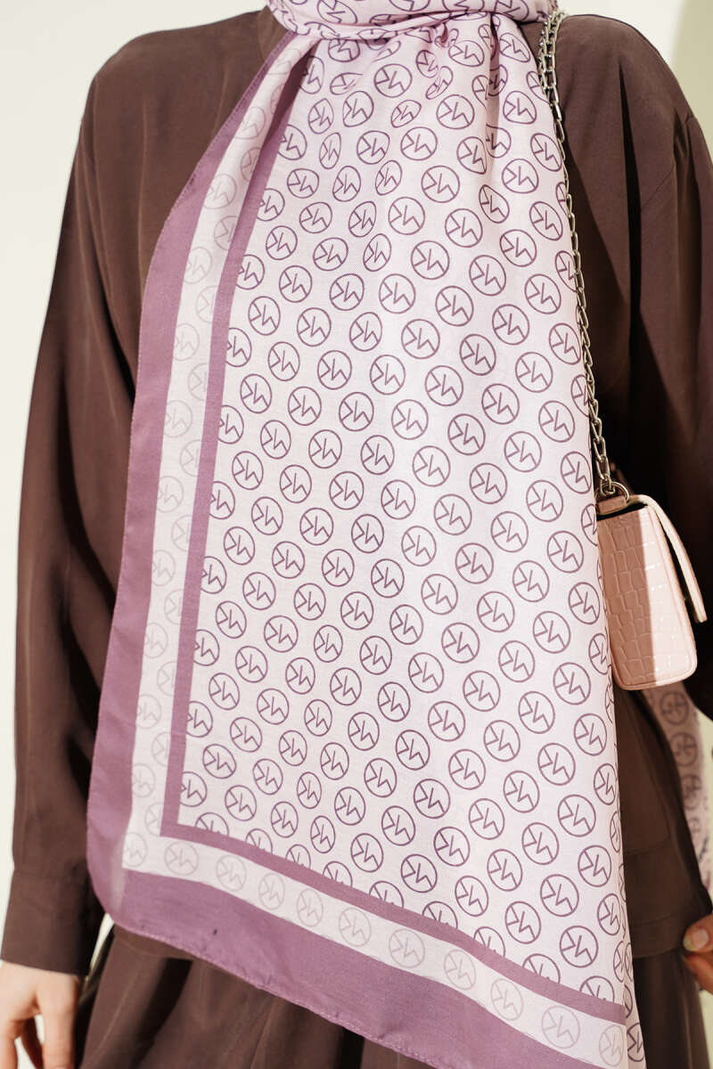 MK Print Modal Shawl - Pink