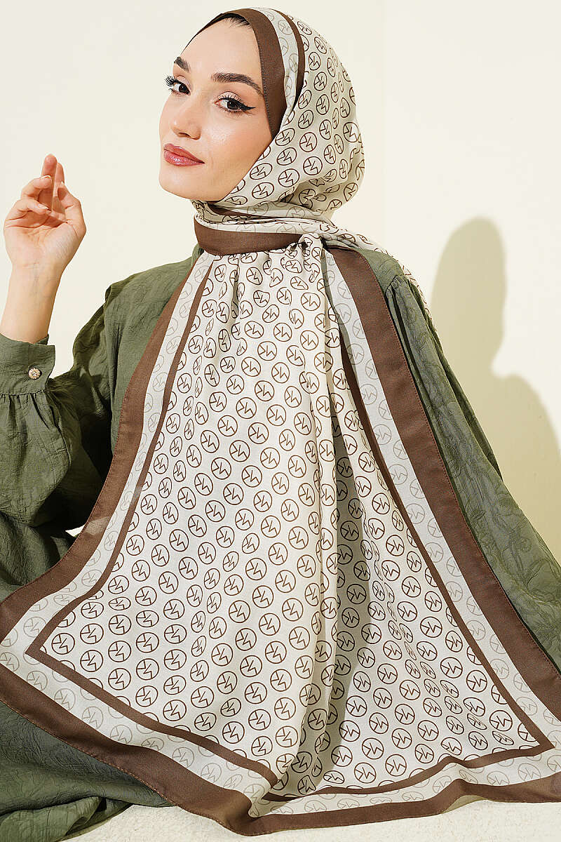 MK Print Modal Shawl - Camouflage Green