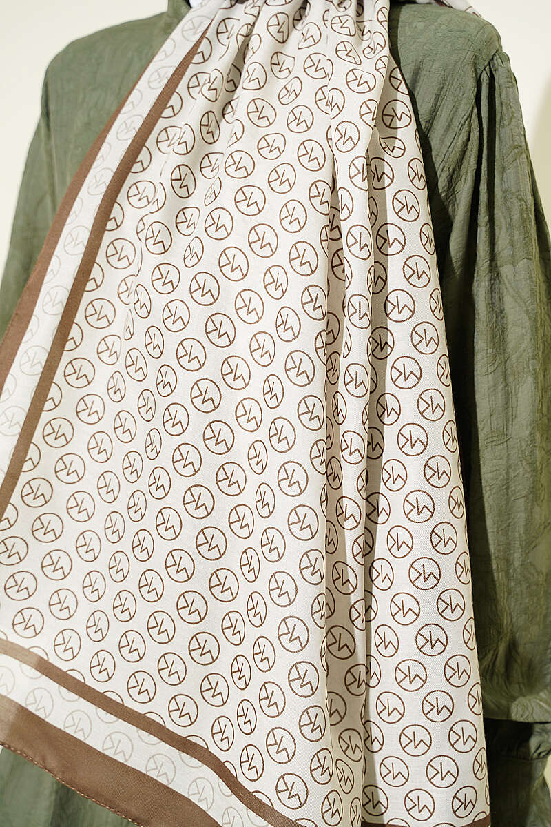 MK Print Modal Shawl - Camouflage Green