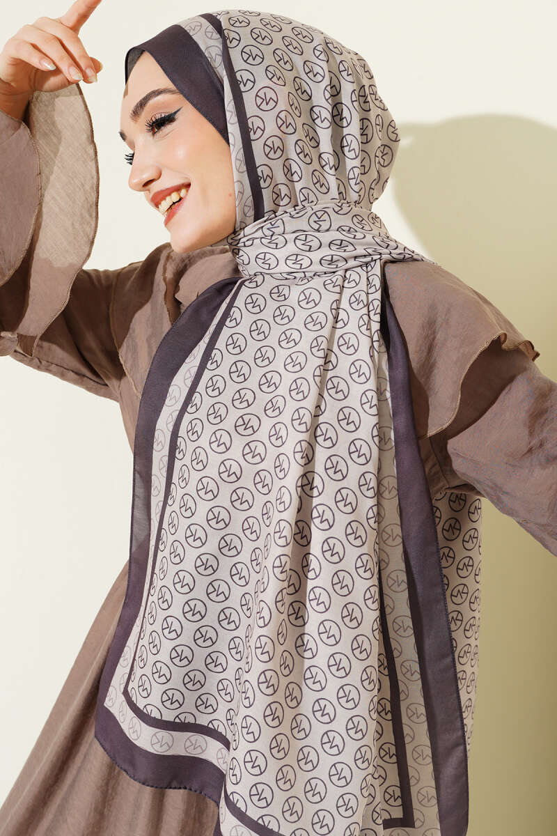 MK Print Modal Shawl - Stone