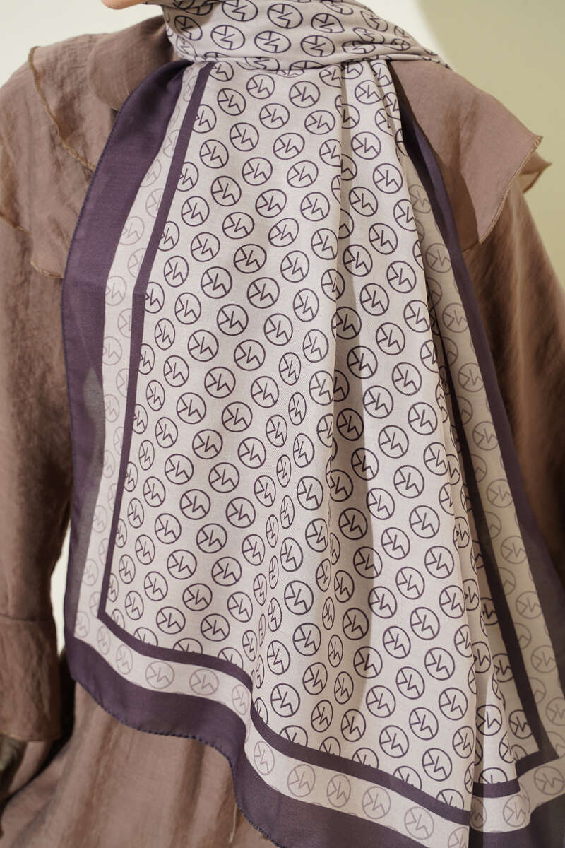 MK Print Modal Shawl - Stone