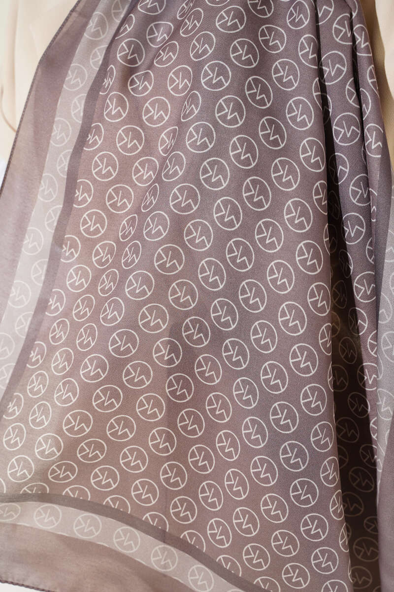 MK Print Modal Shawl - Mink