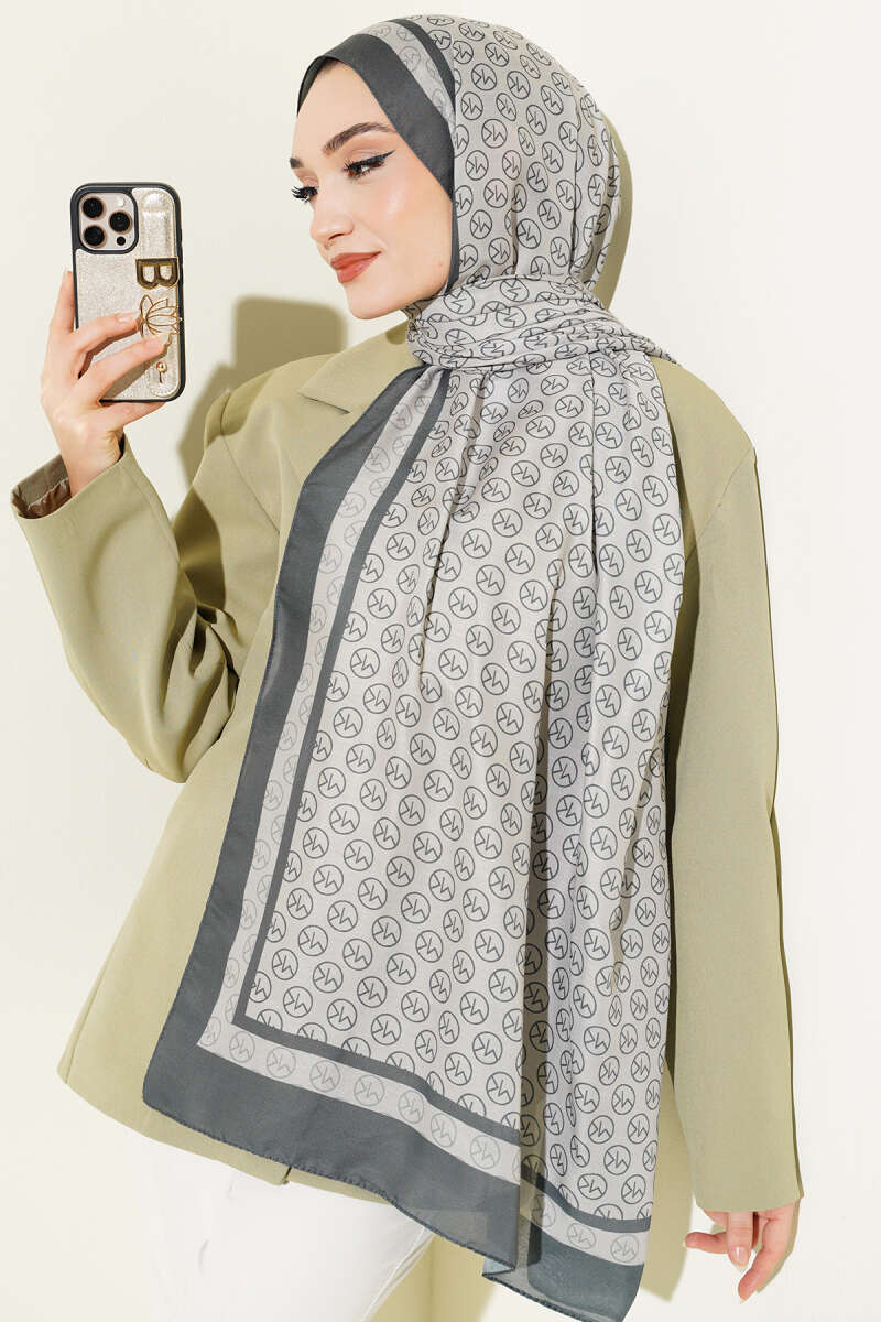 MK Print Modal Shawl - Emerald