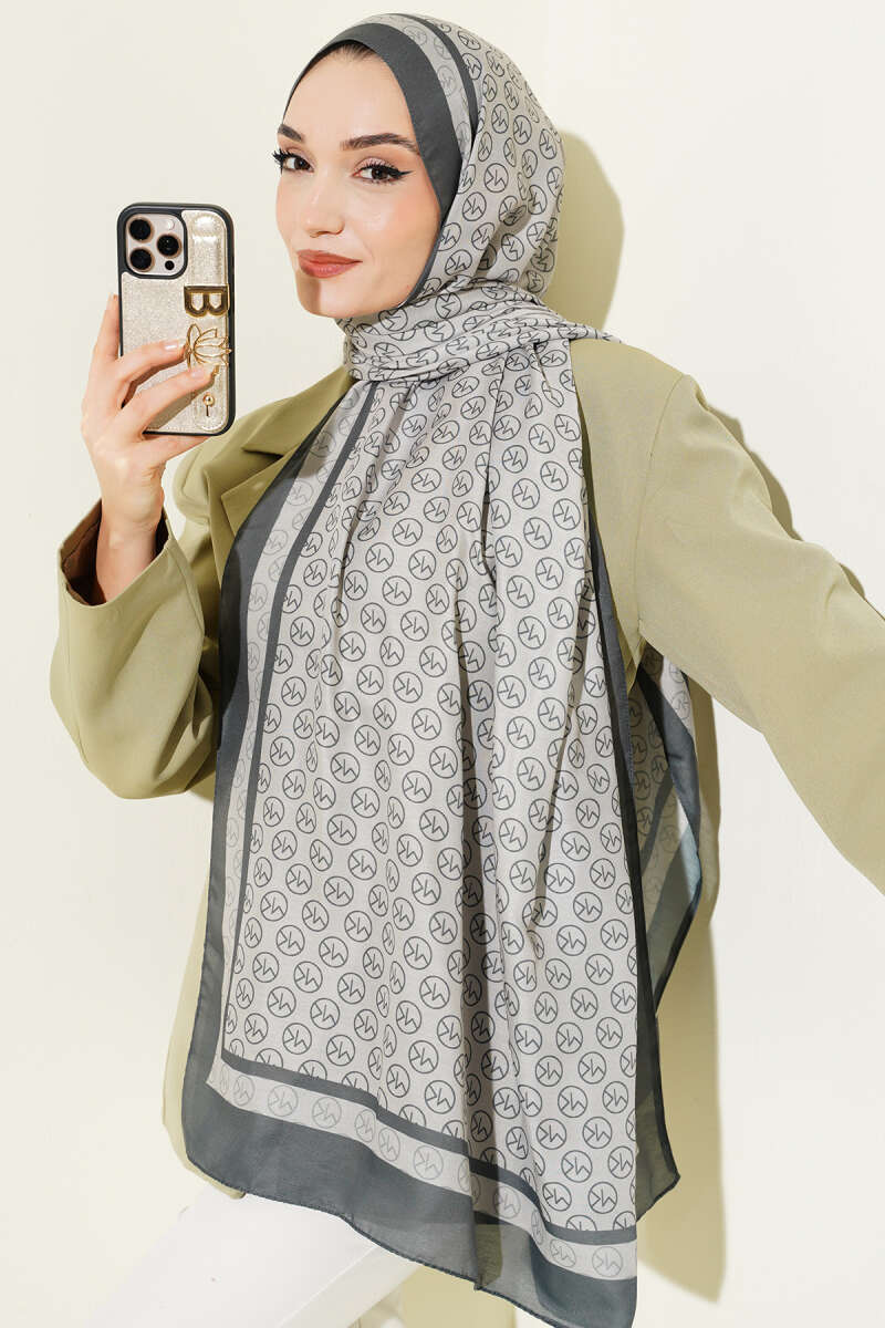 MK Print Modal Shawl - Emerald